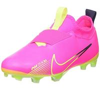NIKE Boy's Unisex Kids Zoom Vapor 15 Academy Fg/Mg Soccer Shoe, Pink Blast/Volt-Gridiron, 13 UK Child