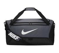 Nike Brasilia - 9.0 (60L) Duffel Bag (Medium) - Flint Grey/Black/White, One Size