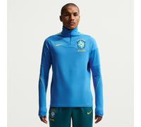 Nike Brazil 2026 Dri FIT Strike Drill Top LT Photo Blue Light Menta Midwest Gold