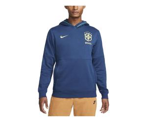 Nike Brazil Travel Fleece Soccer Hoodie 'Blue' DH4822-490 M