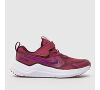 Nike Burgundy Cosmic Runner Girls Junior Trainers UK 2 (EU 34)