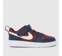 Nike Burgundy Court Borough Low Boys Toddler Trainers UK 1.5 (EU 17)