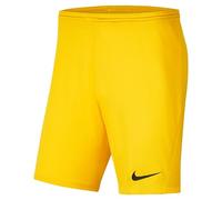 NIKE BV6855-719 Dri-FIT Park 3 Shorts Men's Tour Yellow/Black Size XL