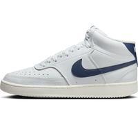 NIKE Court Vision Mid Women s S Sneaker, White Midnight Navy Sail, 4 UK