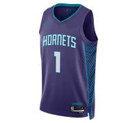 Nike Charlotte Hornets Statement Edition Men's Jordan Dri-FIT NBA Swingman Jersey - Purple - Polyester 3XL