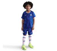 Chelsea FC 2025/26 Stadium Home Little Kids' Nike Soccer Replica 3-Piece Kit - Blue - Polyester L