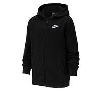 NIKE Children's Sportswear Club Full zip Hoodie, Black/Black/White, XL UK