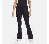 Nike Chill Knit Women's Tight Mini-Rib Flared Leggings - Black - Polyester/Lyocell/Elastane XXL (UK 24-26)