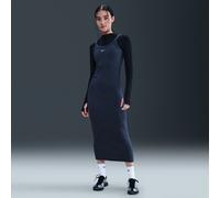 Nike Chill Knit Women's Tight Mini-Rib Tank Top Dress - Blue - Polyester/Lyocell/Elastane XL (UK 20-22)