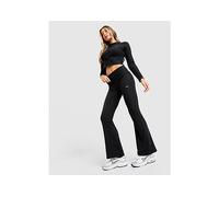 Nike Chill Ribbed Flare Leggings - Black - Womens
