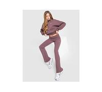 Nike Chill Ribbed Flare Leggings - Brown - Womens S