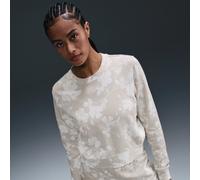 Nike Chill Terry Women's Crew-Neck French Terry Printed Sweatshirt - Brown - Cotton/Polyester XS (UK 4-6)