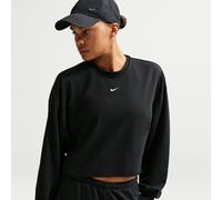 Nike Chill Terry Women's Oversized French Terry Crew-Neck Sweatshirt - Black - Cotton/Polyester XL (UK 20-22)