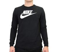 NIKE CI6291-010 M NSW LS TEE ICON FUTURA Sweatshirt Men's Black/White L-T