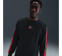 Nike City Side Men's Fleece Crew-Neck Sweatshirt - Black - Cotton/Polyester M