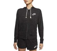 Nike CJ1694-010 W NSW GYM VNTG JSY FZ HOODIE Sweatshirt Women's black/sail Size S