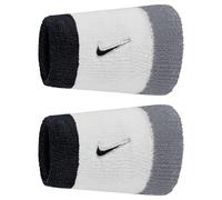 Nike Classic Doublewide Swoosh Wristband White/Grey/Black