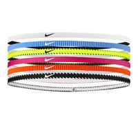 NIKE Classic Flexible Slim Hairband (Pack of 6) (One Size) (Multicoloured)