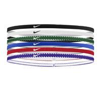 Nike Classic Flexible Slim Hairband (Pack of 6) - Royal Blue/Red - Royal Blue/Red - One Size
