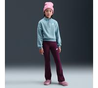 Nike Classic Girls' High-Waisted Flared Leggings - Red - Cotton/Polyester/Elastane M