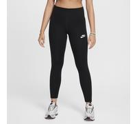 Nike Classic Girls' High-Waisted Leggings - Black - Cotton/Polyester/Elastane XS