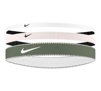 NIKE Classic Mixed Flexible Headband (Pack of 3) (One Size) (Light Pink/White/Green)
