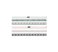 Nike Classic Printed Flexible Hairband (Pack of 6) White/Pink One Size