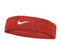 Nike Classic Swoosh Headband - Red/White - One Size - Red/White - 71% Cotton/19% Nylon/6% Rubber/4% Polyester
