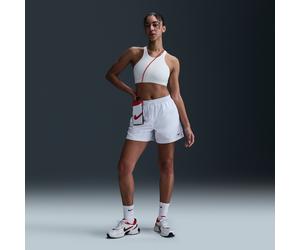 Nike Classic Wovens Women's Mid-Rise Shorts - White - Polyester L (UK 16-18)