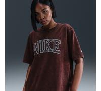 Nike Classics Women's Loose T-Shirt - Red - Cotton M (UK 12-14)