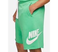Nike Club Alumi French Terry Shorts - Mens Size XS Spring Green/White