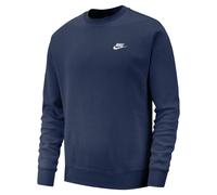 NIKE Men's Sportswear Club Long Sleeve Sweatshirt, Black/White, S UK