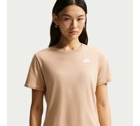 Nike Club Essentials Women's T-Shirt - Brown - Cotton/Polyester M (UK 12-14)