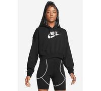 Nike Club Fleece Cropped Hooded Sweatshirt Black