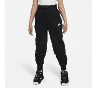 Nike Club Fleece Older Kids' (Girls') High-Waisted Fitted Trousers - Black - Cotton/Polyester M