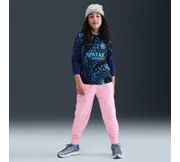 Nike Club Fleece Older Kids' (Girls') High-Waisted Fitted Trousers - Pink - Cotton/Polyester S