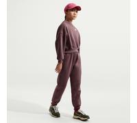 Nike Club Fleece Older Kids' Loose Trousers - Purple - Cotton/Polyester L