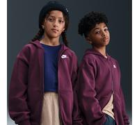 Nike - Big Kid's SW Club Fleece Oversized Full-Zip Hoodie - Casual jacket size L, purple