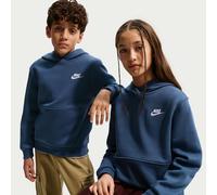 Nike Club Fleece Older Kids' Pullover Hoodie - Blue - Cotton/Polyester M