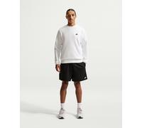 Nike Club Men's Fleece Crew - White - Cotton/Polyester M