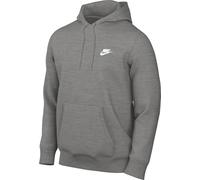 Nike Club French Terry Hoodie for Men, Dk Grey Heather/Lt Smoke Grey/White, FN3866-063, 2XL