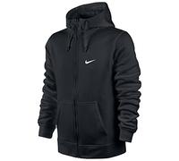 Nike Club Full-Zip Men's Hooded Swoosh Jacket ,Black (Black/White) Size:Medium