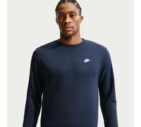 Nike Club Men's Fleece Crew - Blue - Cotton/Polyester