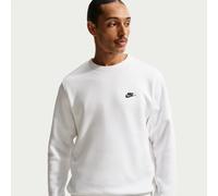Nike Club Men's Fleece Crew - White - Cotton/Polyester L