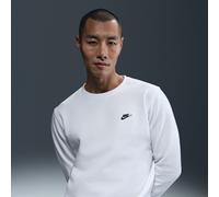 Nike Club Men's Fleece Crew - White - Cotton/Polyester L