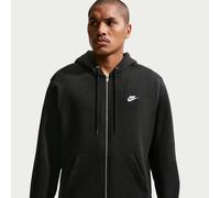 Nike Club Men's Full-Zip Fleece Hoodie - Black - Cotton/Polyester XXL