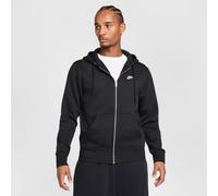 Nike Club Men's Full-Zip Fleece Hoodie - Black - Cotton/Polyester XL