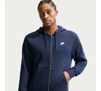 Nike Club Men's Full-Zip Fleece Hoodie - Blue - Cotton/Polyester S