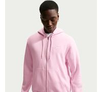 Nike Club Men's Full-Zip Fleece Hoodie - Pink - Cotton/Polyester XS