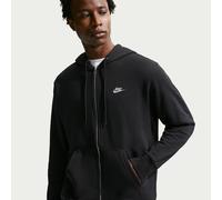 Nike Club Men's Full-Zip French Terry Hoodie - Black - Cotton/Polyester S Tall